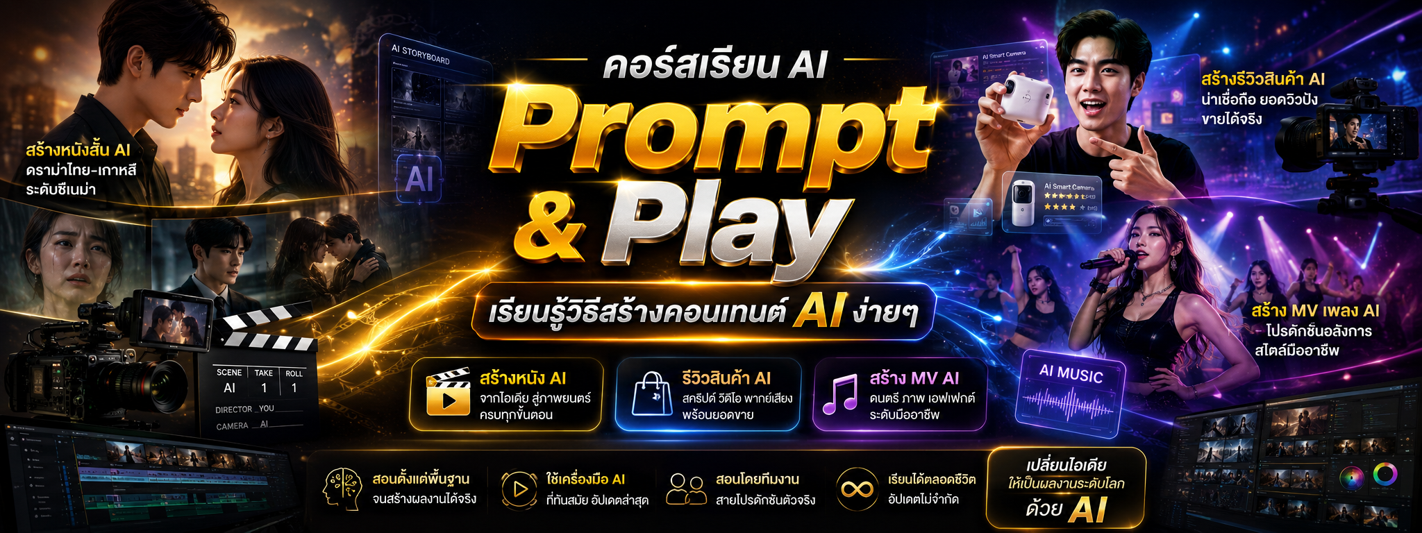 คอร์สเรียน AI Prompt & Play